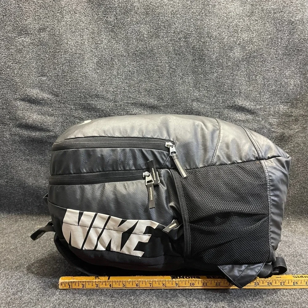 Nike BA4595-067 Max Air Black Polyester Athletic School Work Travel Backpack Bag